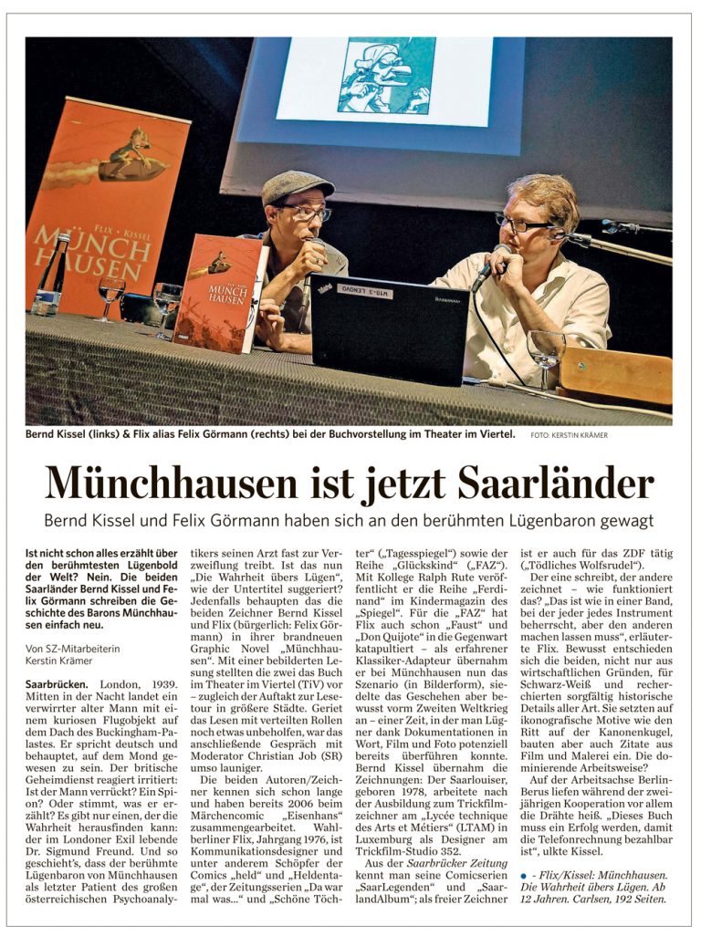 Münchhausen in der Saarbrücker Zeitung