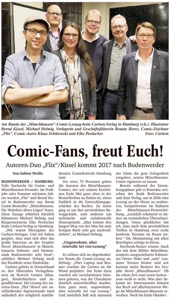 Münchhausen in der Zeitung